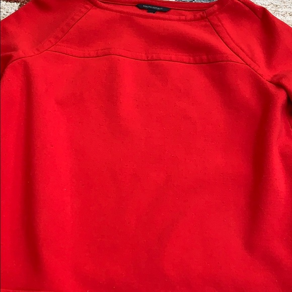 Banana Republic Red Long Sleeve Boat Neck Top - Picture 3 of 6